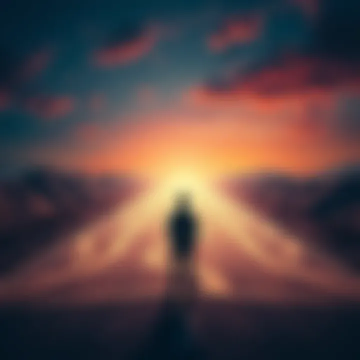 A person stands confused looking at a road map with multiple paths leading to empty destinations, symbolizing limited choices in life.