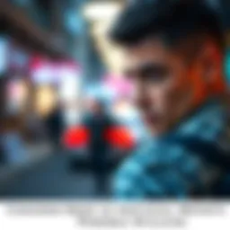 A person with a worried expression looking back, indicating concern for safety, with a blurred background suggesting a sense of unease.