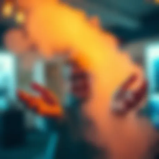 A person reaching out with open hands, showing a desire to help others, surrounded by a warm atmosphere.