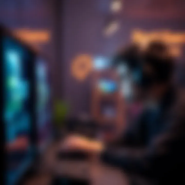 Person redeeming a game code A gamer looking at a computer screen while entering a game activation code