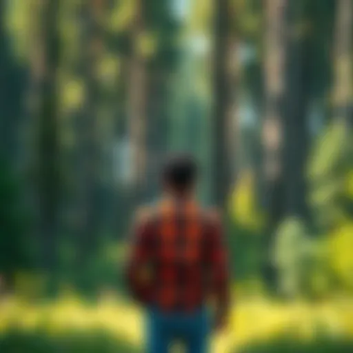A person standing in a forest, looking contemplative, symbolizing a journey of self-discovery beyond stereotypes.