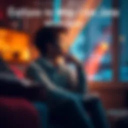 A thoughtful individual sitting in a cozy setting, contemplating their emotions towards Jane, with a warm light illuminating the scene