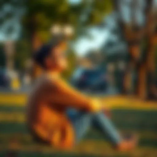 A person sitting in a park, looking thoughtful while contemplating their readiness for new challenges.