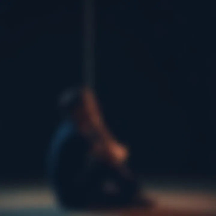 Individual sitting alone, looking thoughtful with a somber expression, contemplating their setbacks in life.