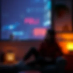 A person sitting alone in a cozy space, looking thoughtful and contemplative as they consider their emotions.