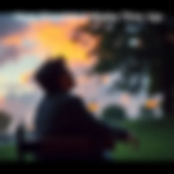 A person sitting on a park bench, looking thoughtfully at the sky, symbolizing life's unpredictability.
