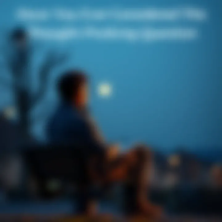 Person Reflecting on Life Choices A person sitting alone on a park bench, looking thoughtfully at the sky while holding a notebook, contemplating their life decisions.