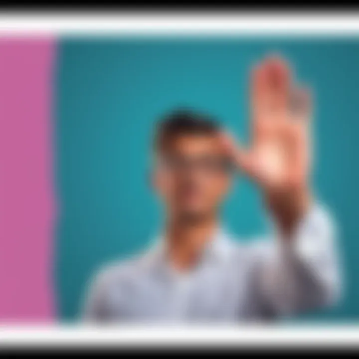 Person Saying No A person confidently saying no with a raised hand, symbolizing setting boundaries.