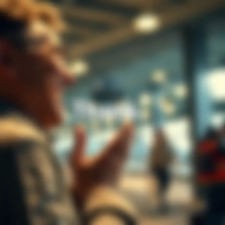 A Person Saying Thank You A person expressing gratitude with a smile and a thank you gesture towards another individual