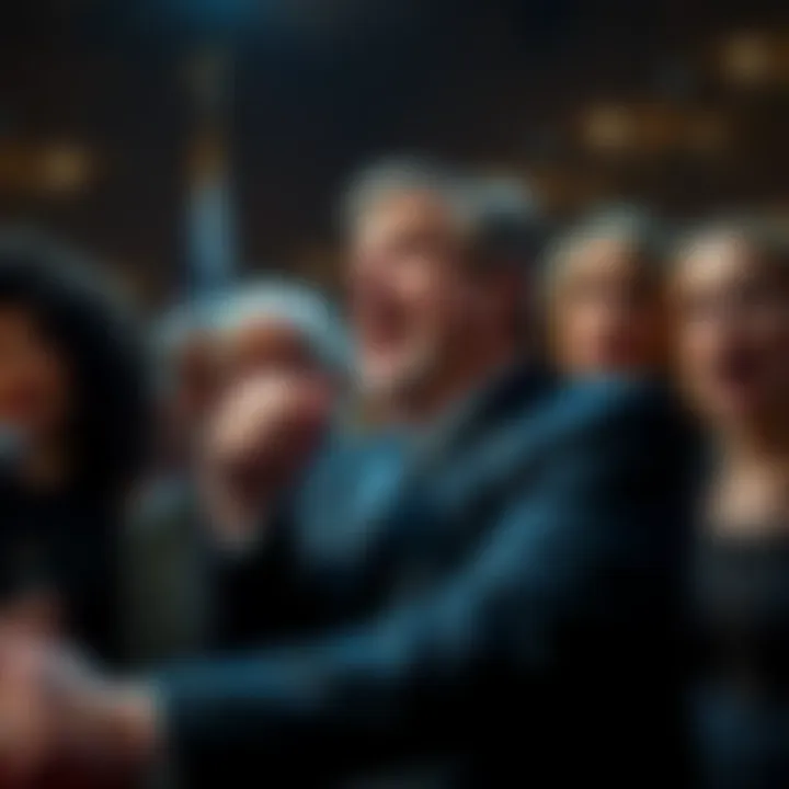 A person making a controversial statement while a group reacts with surprise and disbelief, showcasing the tension of the moment.