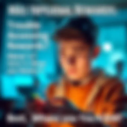 A person looks frustrated while trying to access their rewards on a mobile device, with a confused expression and a help icon on the screen.