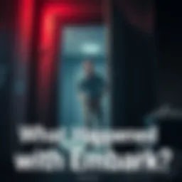 Person stuck in doorway A person trapped in a doorway looking distressed, with a shredder nearby, representing a chaotic situation