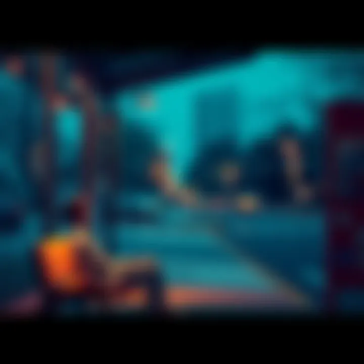 A person sitting calmly at a bus stop, observing the surrounding environment with a thoughtful expression.