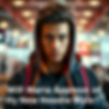 A person showcasing a new hoodie style, looking curious about others' opinions