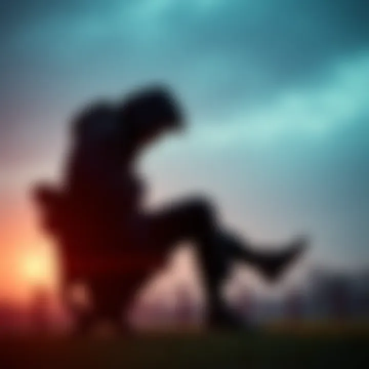 Person with a heavy heart A person sitting alone on a bench, looking down with a pained expression, symbolizing the weight of depression.