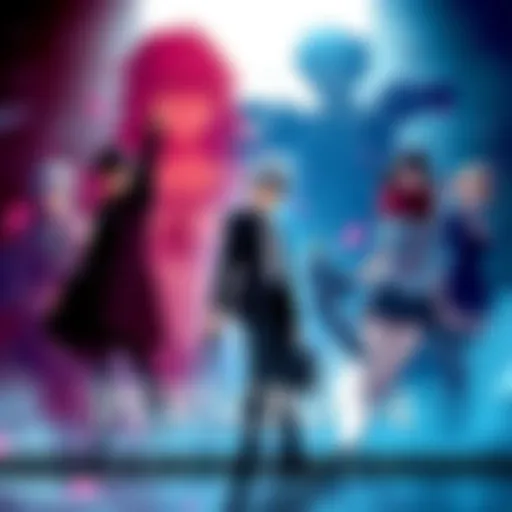 Artwork showcasing achievements for Persona 4 Revival with iconic characters and gaming elements