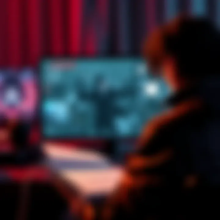 A gamer exploring Persona 5 with a character on screen and a notebook full of game strategies