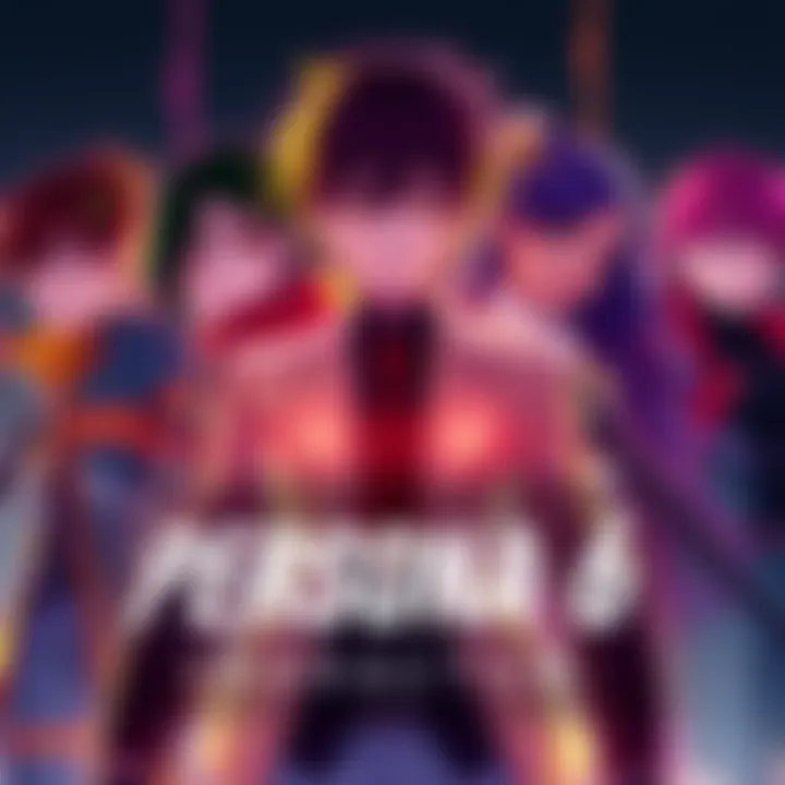 New character designs for Persona 6 featuring the game's protagonist and other characters in a vibrant art style.