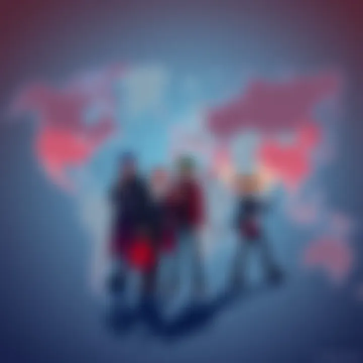 Illustration of characters from the Persona franchise set against a world map, symbolizing their global appeal despite Atlus's focus on the Japanese market.