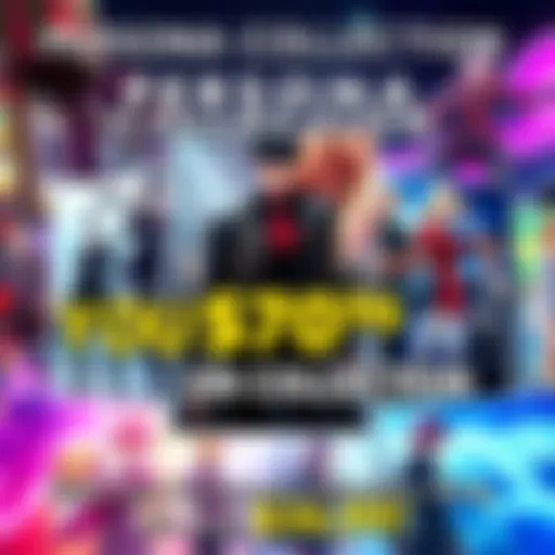 A promotional image showcasing the Persona Collection, featuring colorful game art and a bold discount banner indicating a 70% price drop.