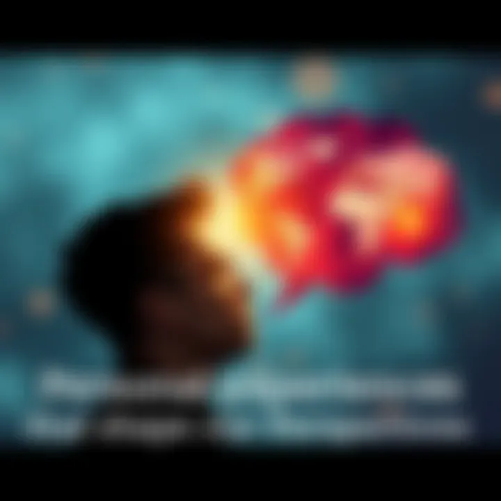 A person reflecting on their past experiences, with memories depicted as thought bubbles around them, symbolizing how life lessons influence decisions.