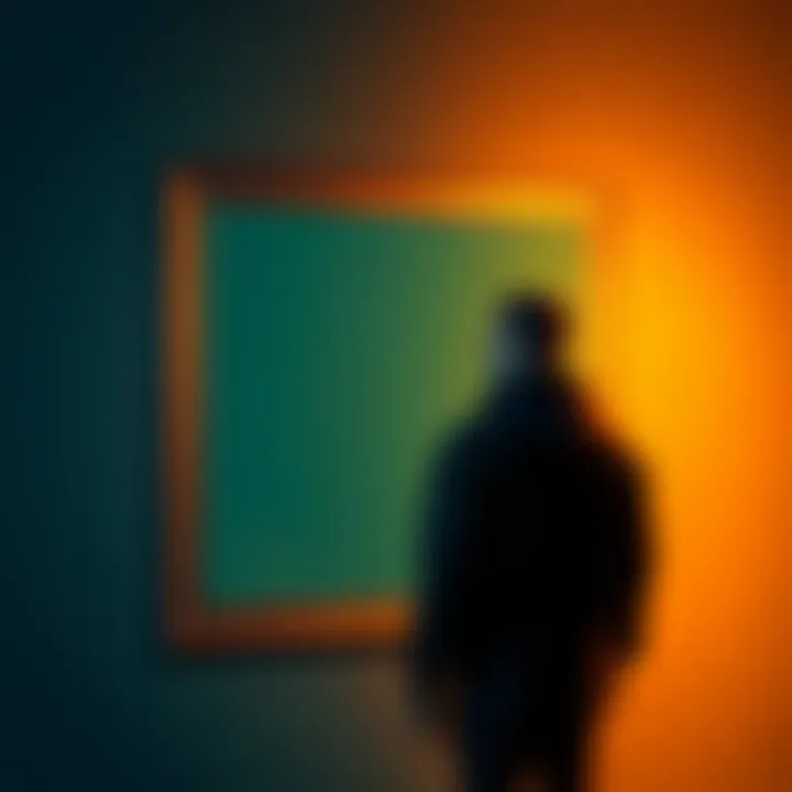 A person standing in front of a mirror reflecting on their goals and excuses, symbolizing self-reflection and accountability.