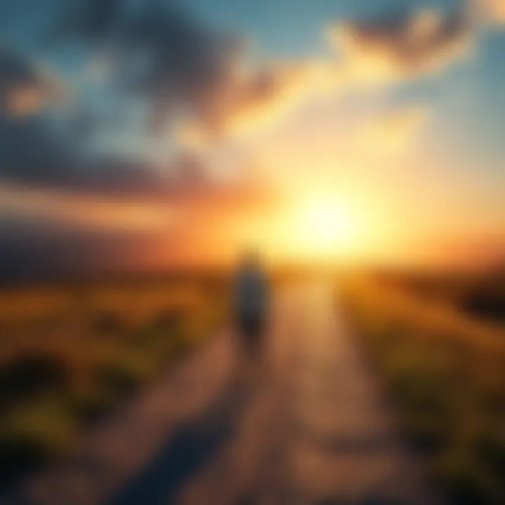 A person standing on a path, looking ahead with a sense of determination and hope, symbolizing personal growth and insights gained through challenges.
