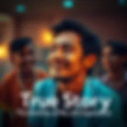 Personal Journey A person reflecting on life experiences, showing emotions of joy and struggle.