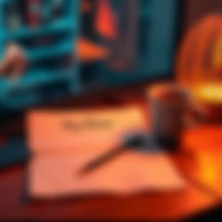 A warm letter on a desk next to a coffee cup, symbolizing personal connections and communication.