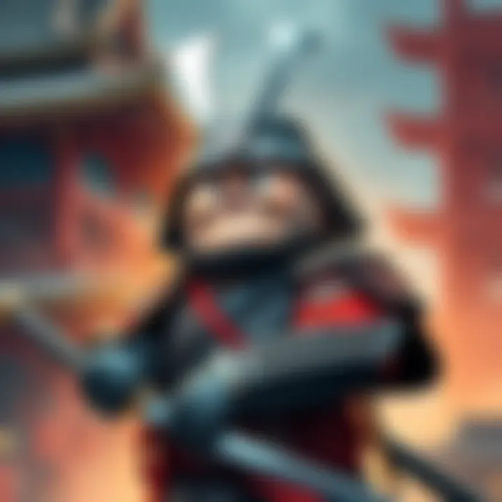 Peter Griffin as a Samurai Peter Griffin dressed as a samurai with traditional armor and a katana, set against a feudal Japan background