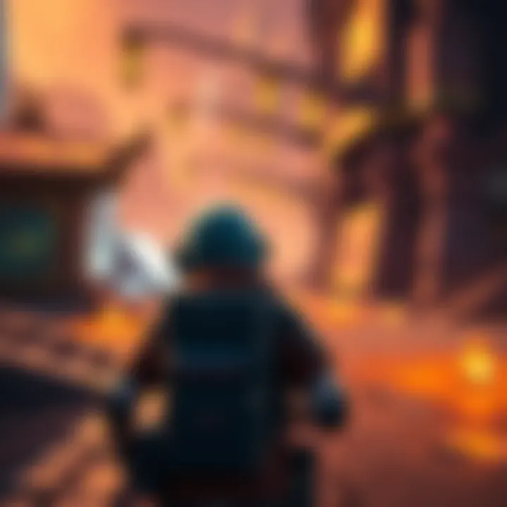 A game character looking for teammates in a digital environment while dealing with in-game challenges to earn Rivensbane before a patch