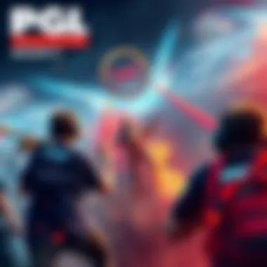 Action-packed scene from PGL Wallachia Season 6 showing players competing in intense matches