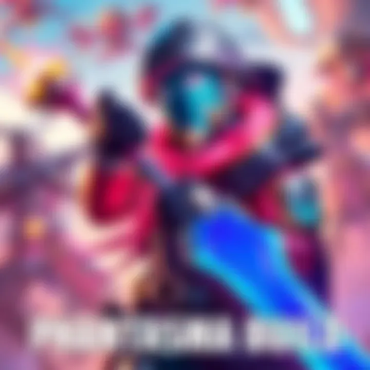 A character showcasing a well-equipped Phantasma build, ready for battle against tough enemies in a vibrant game environment.