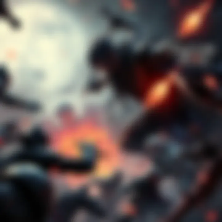 A warrior battling fierce enemies in a dark, intense environment from Phantom Blade Zero