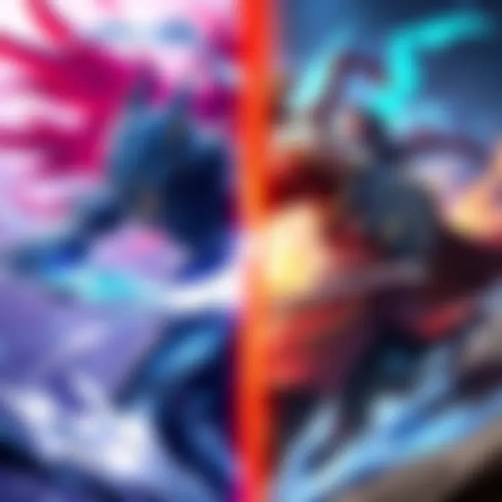 A visual comparison of gameplay from Phantom Blade Zero and Beast of Reincarnation, highlighting action scenes and character designs.