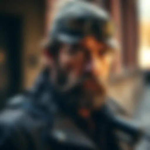 Phil Dunster portraying Deacon St John, showcasing a rugged character look, inspired by his role in Ted Lasso.