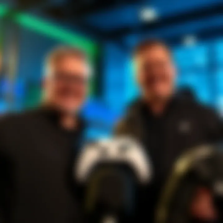 Phil Spencer announces his retirement, while Matt Booty celebrates his promotion at Xbox headquarters.