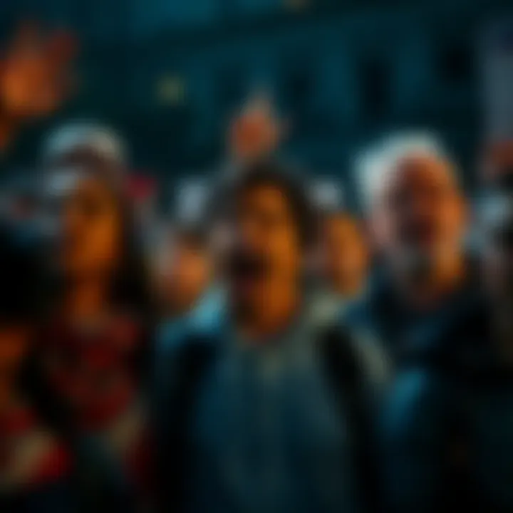 A group of people expressing anger and disappointment during a protest against the PHL crisis team for mishandling allegations.