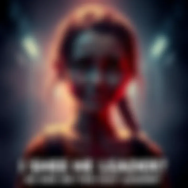 Phoibe, a young girl with a confident expression, standing in a shadowy environment, hinting at her potential role as a cult leader.