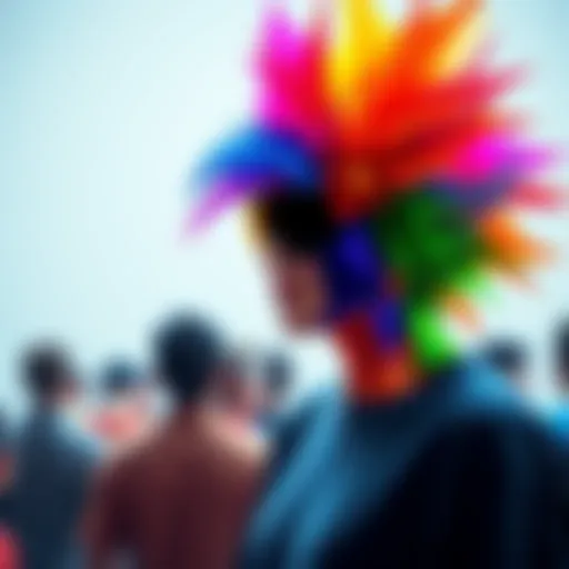 A colorful and creative design created in Photoshop, displayed for feedback.