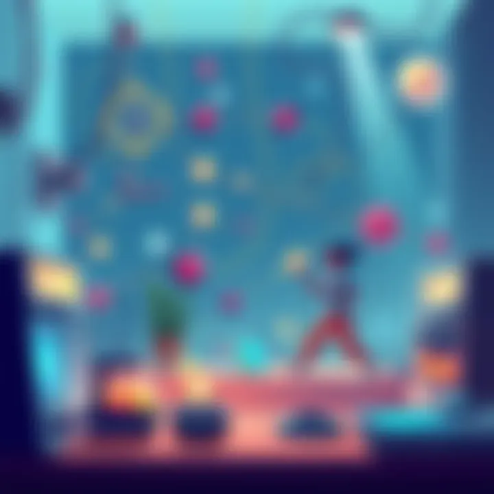 Physics in Daily Life Illustration showing the influence of physics on everyday activities like walking, cooking, and using electronic devices