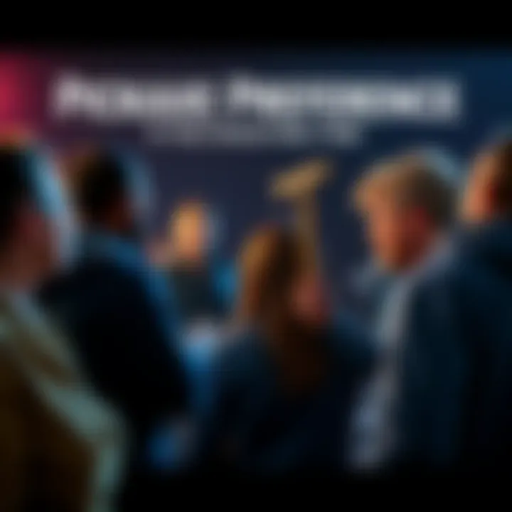 A group of people sharing their favorite pickaxes in a lively discussion