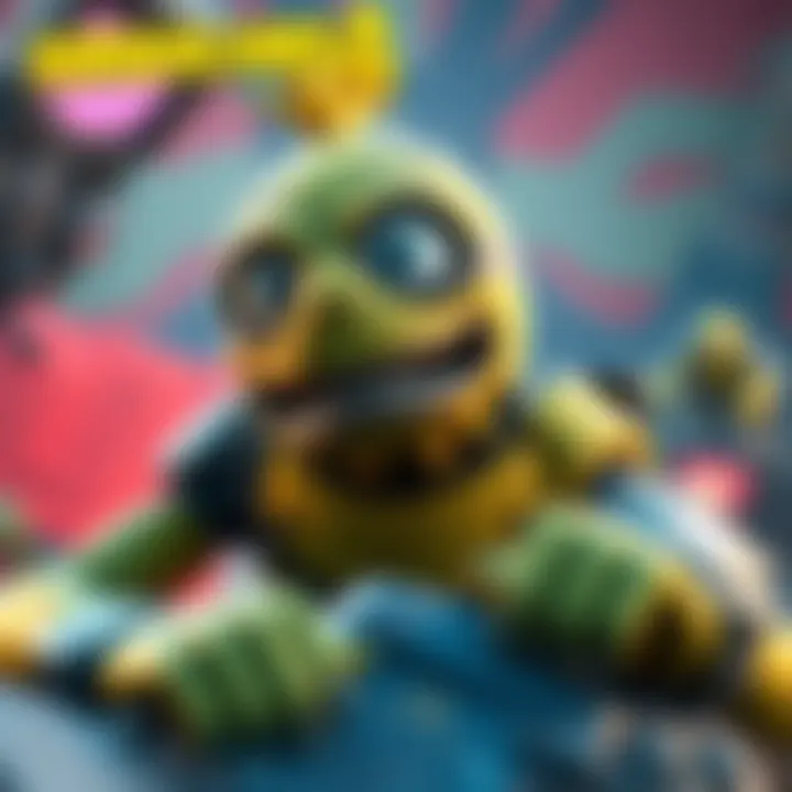 Pickle character returns in Borderlands 4's story DLC with a colorful background and action elements