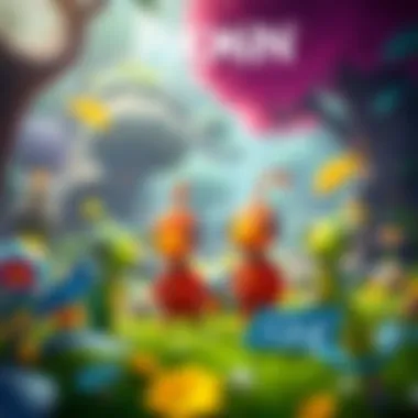Pikmin 3 Deluxe Game Update Colorful Pikmin characters in a lush environment with gaming interface elements showing the update details.