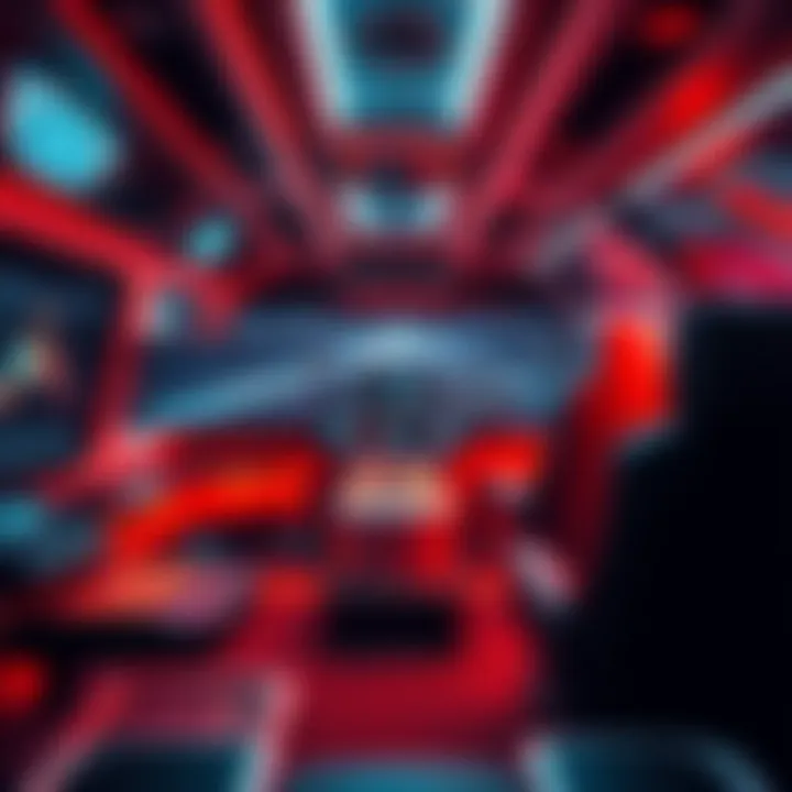 A detailed view of the interior of a large pilotable vehicle with interactive controls and cozy seating arrangements