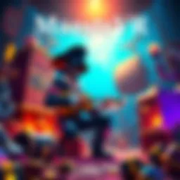 Pirate Adventure in Maestro VR A pirate themed setting with a character playing music in a vibrant environment, surrounded by treasure and ocean elements