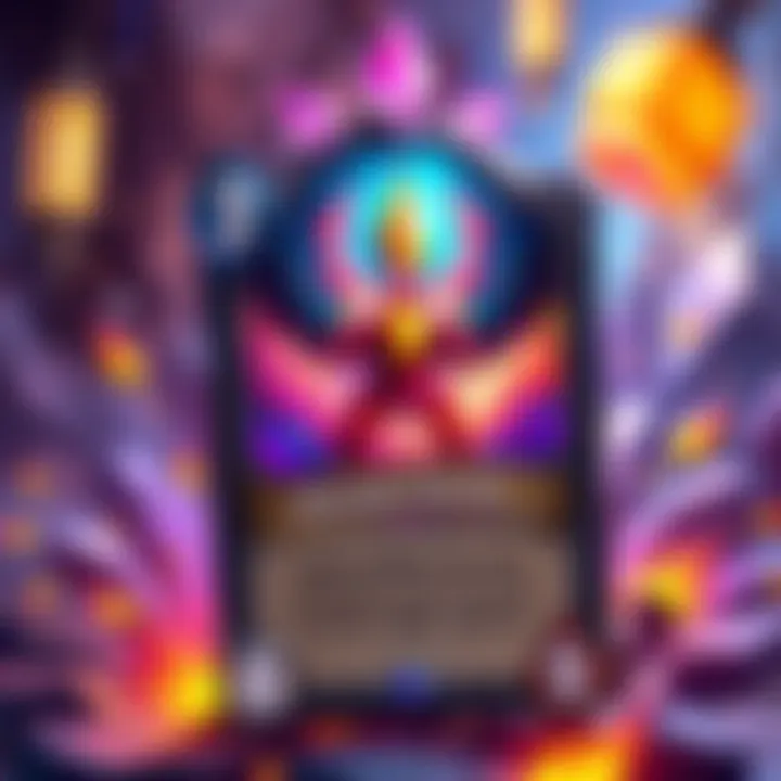 A pixel art version of a colorful fantasy card, showcasing a blend of art styles with bright colors and blocky details.