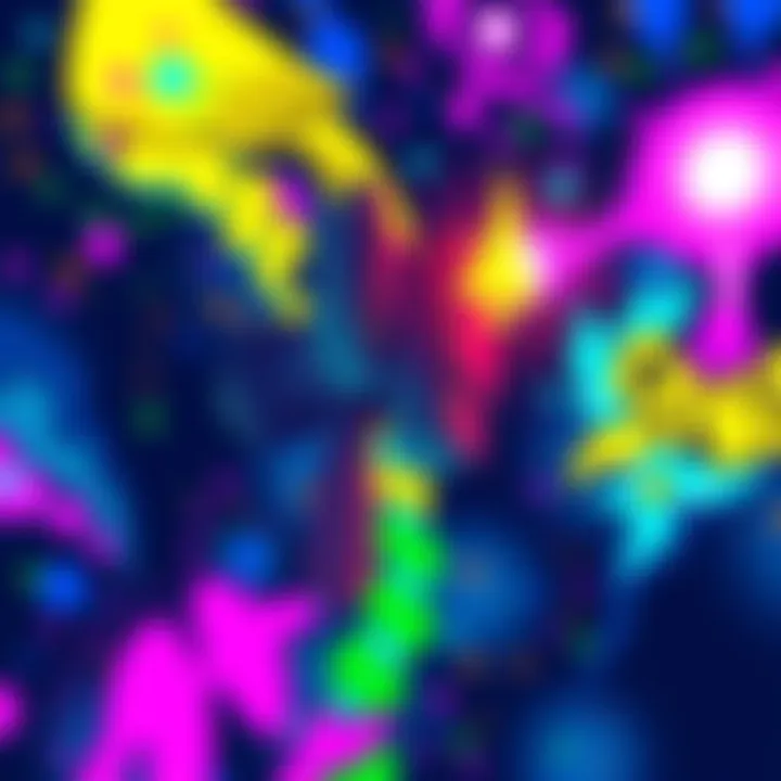 A digital canvas showcasing vibrant pixel art created by an artist, highlighting creativity and skills in the digital space.