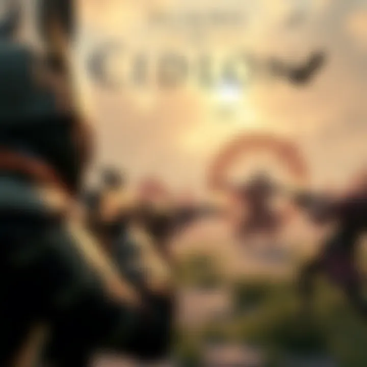 A player engaging in a combat scenario in the Plains of Eidolon, showcasing weapon selection and aiming techniques while battling enemies.