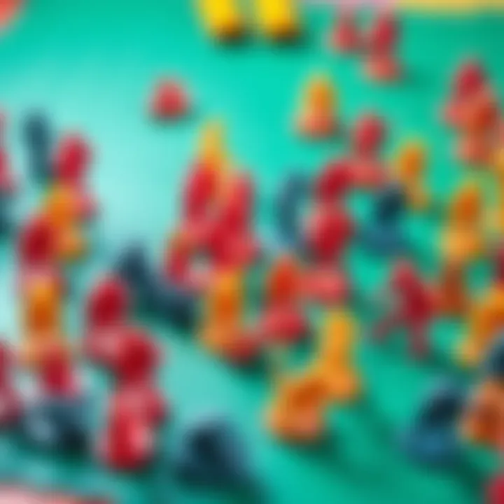 Plastic Army Soldiers on a Play Mat A colorful arrangement of Plastic Army Soldiers in various poses on a green play mat, evoking childhood memories of strategy games.